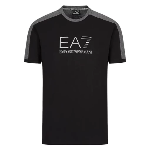 Футболка мужская EA7 Emporio Armani Athletic Color Block T-Shirt черного цвета