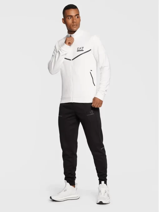 Спортивний костюм чоловічий EA7 Emporio Armani біло-чорного кольору