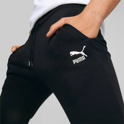 Спортивні штани чоловічі Puma Classics Sweatpants Cuff чорного кольору