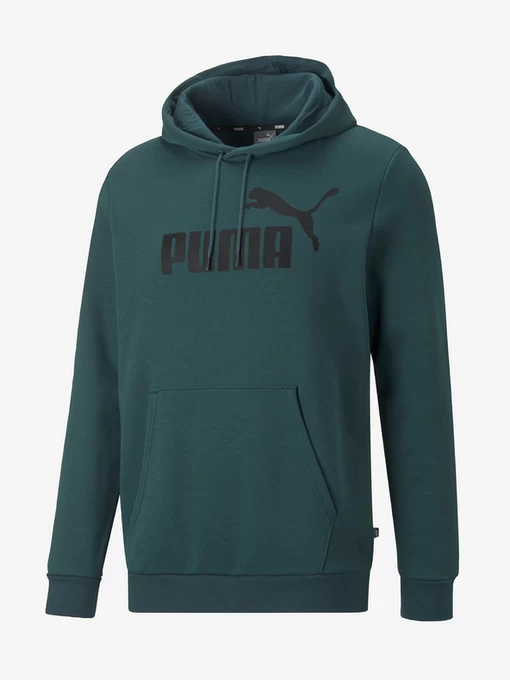 Худі чоловічі Puma Ess Big Logo Hoodie - fleece зеленого кольору