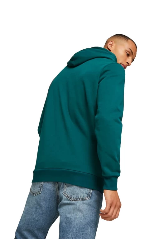 Худі чоловічі Puma Ess Big Logo Hoodie - fleece зеленого кольору