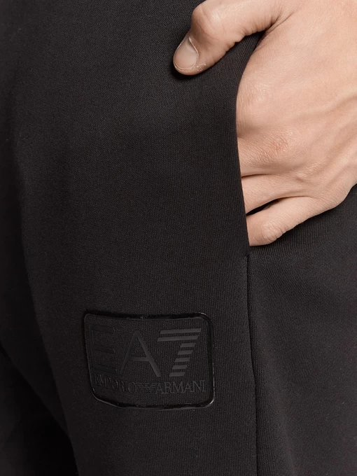 Спортивный костюм мужской EA7 Emporio Armani голубого c черным цветом