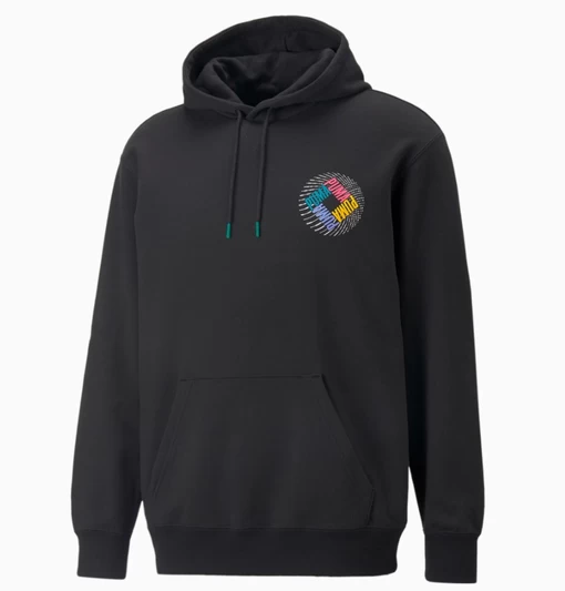 Худі чоловіче Puma Swxp Graphic Hoodie чорного кольору