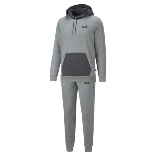 Спортивный костюм мужской Puma Hooded Tracksuit серого цвета