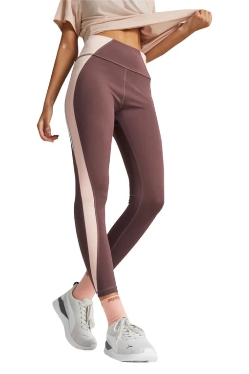 Легінси жіночі Puma Evostripe Tights коричневого кольору
