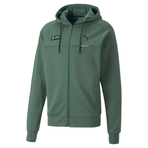 Куртка мужская Puma MAPF1 Hooded Sweat Jacket зеленого цвета