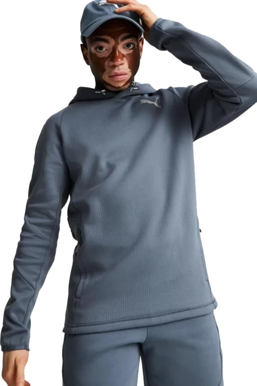 Свитер мужской Puma Evostripe Hoodie синего цвета