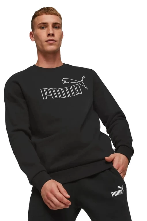 Светр чоловічий Puma ESS ELEVATED Crew чорного кольору