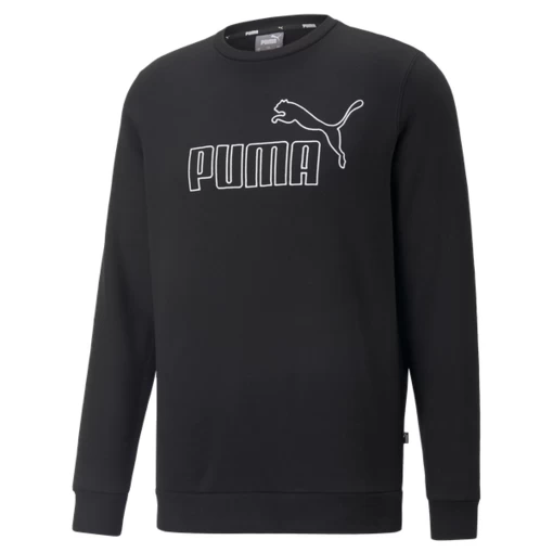 Светр чоловічий Puma ESS ELEVATED Crew чорного кольору