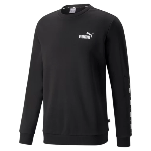 Свитер мужской Puma ESS+ Tape Crew FL черного цвета