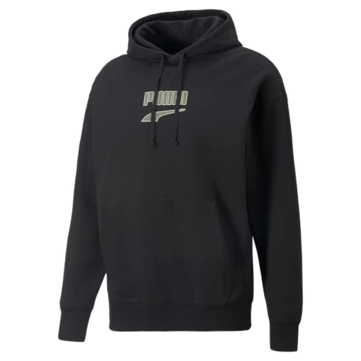 Свитер мужской Puma Downtown Logo Hoodie черного цвета