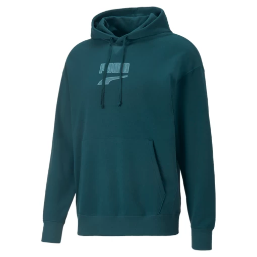 Светр чоловічий Puma Downtown Logo Hoodie синього кольору