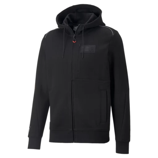 Толстовка чоловіча Puma Ferrari Style Hdd Sweat Jkt чорного кольору (53577301)
