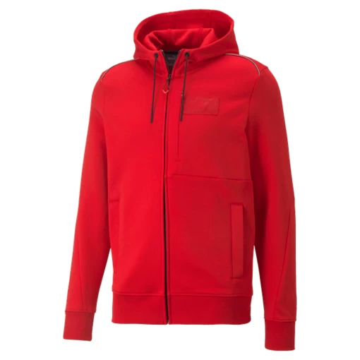 Светр чоловічий Puma Ferrari Style Hdd Sweat Jkt червоного кольору (53577302)