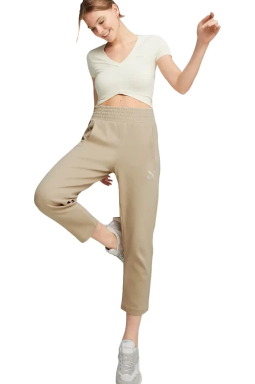 Спортивні штани жіночі Puma T7 High Waist Pants бежевого кольору