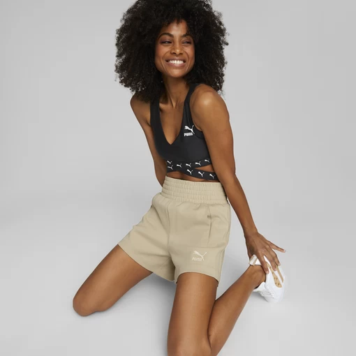 Спортивні шорти жіночі Puma T7 High Waist Shorts бежевого кольору