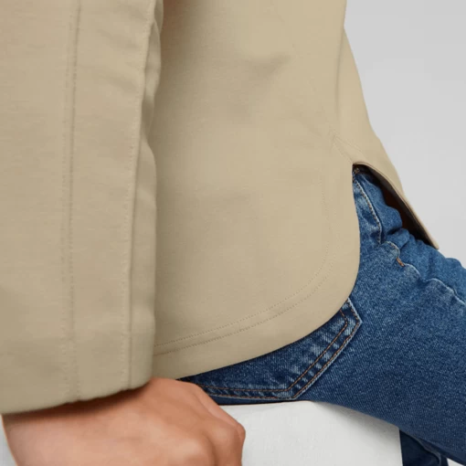 Свитер женский Puma T7 Relaxed Hoodie бежевого цвета