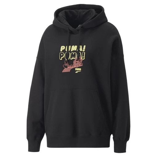 Свитер женский Puma Downtown Graphic Hoodie черного цвета