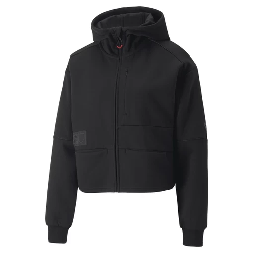 Куртка жіноча Puma Ferrari Style Sweat Jkt Wmn чорного кольору (53578001)