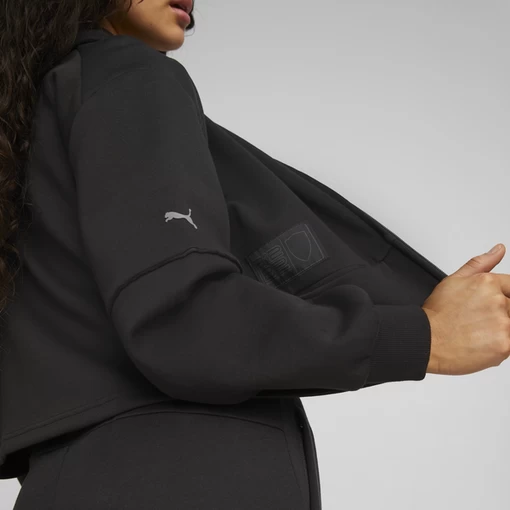 Куртка жіноча Puma Ferrari Style Sweat Jkt Wmn чорного кольору (53578001)