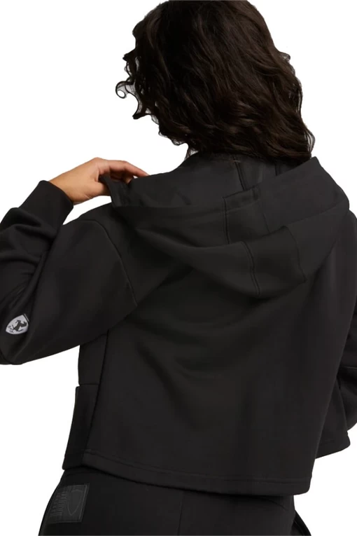 Куртка жіноча Puma Ferrari Style Sweat Jkt Wmn чорного кольору (53578001)