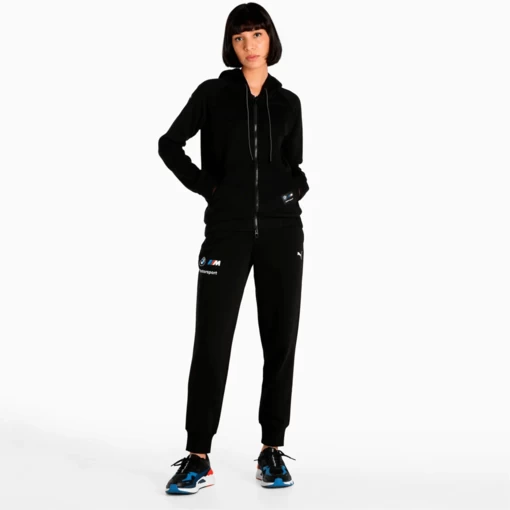 Куртка женская Puma BMW MMS WMN HDD Sweat Jacket черного  цвета