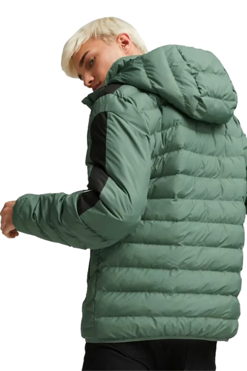 Куртка чоловіча Puma MAPF1 MT7 EcoLite Dwn Jacket пляшкового кольору