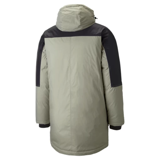 Куртка мужская Puma Down Parka серая с черным цветом