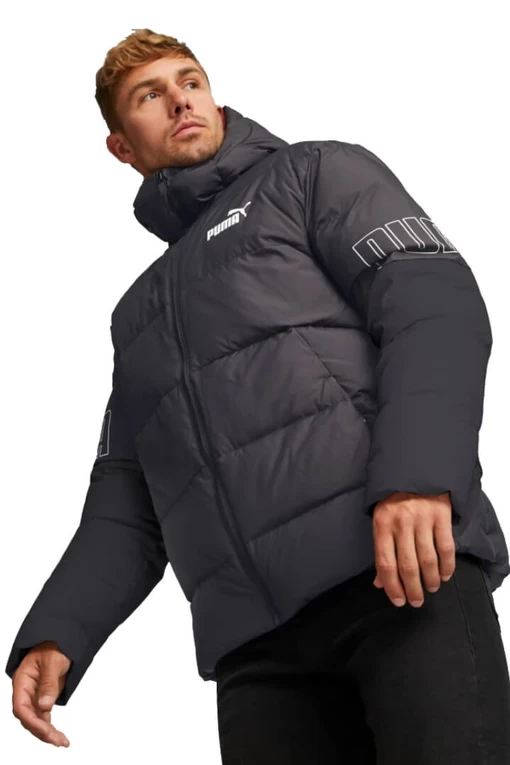 Куртка мужская  Puma Power Down Puffer черного цвета