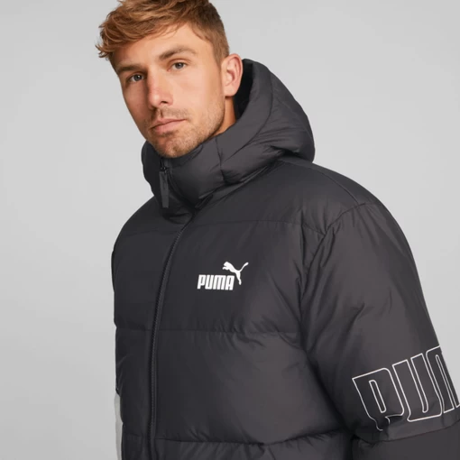 Куртка мужская  Puma Power Down Puffer черного цвета