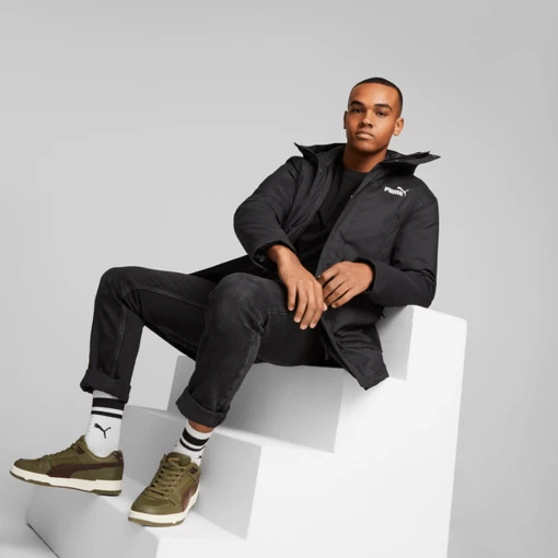 Куртка чоловіча Puma Padded Parka чорного кольору (84931801)