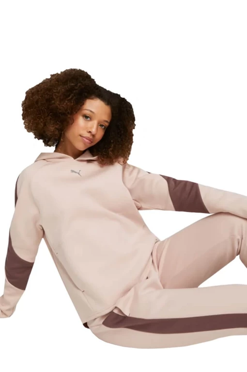 Худі жіноче Puma Downtown Oversized Hoodie пудрового кольору