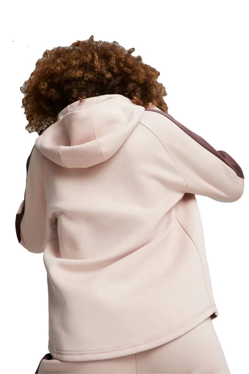 Худі жіноче Puma Downtown Oversized Hoodie пудрового кольору