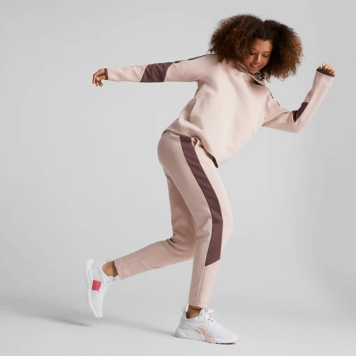 Худі жіноче Puma Downtown Oversized Hoodie пудрового кольору