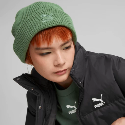 Шапка чоловіча/жіноча Puma ARCHIVE mid fit beanie ялицевого кольору