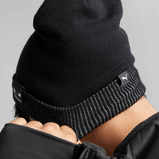 Шапка мужская Puma BMW MMS Classic Cuff Beanie черного цвета