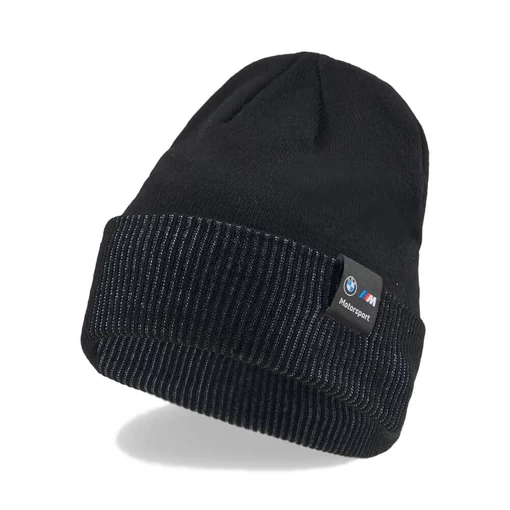 Шапка мужская Puma BMW MMS Classic Cuff Beanie черного цвета