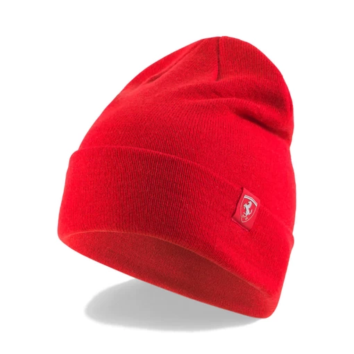 Шапка мужская/женская Puma Ferrari SPTWR Style CCBeanie красного цвета