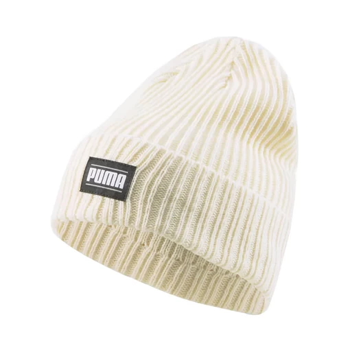 Шапка чоловіча/жіноча Puma Ribbed Classic Cuff Beanie молочного кольору