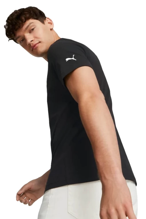 Футболка мужская Puma MAPF1 Logo Tee черного цвета