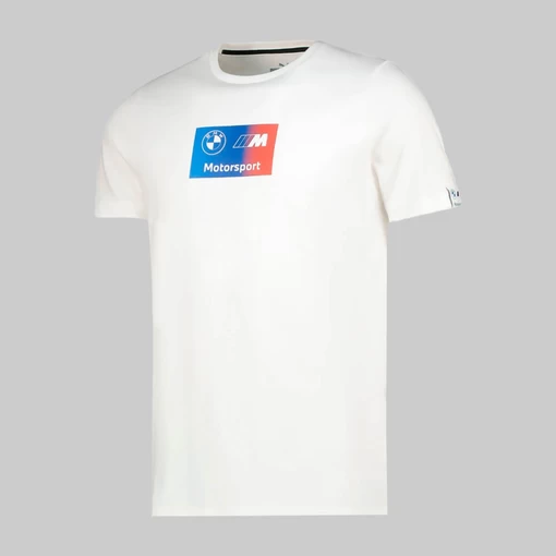 Футболка чоловіча Puma BMW MMS Logo Tee + білого кольору