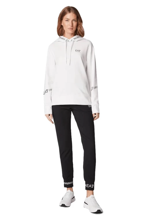 Спортивний костюм жіночий EA7 Emporio Armani TRACKSUIT біло-чорного кольору