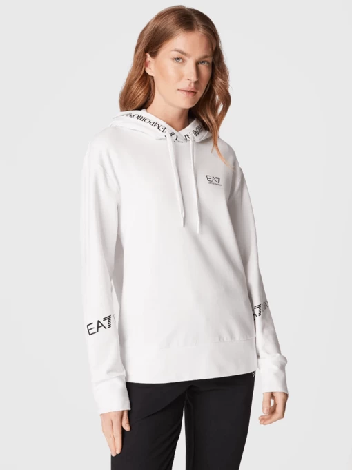 Спортивний костюм жіночий EA7 Emporio Armani TRACKSUIT біло-чорного кольору