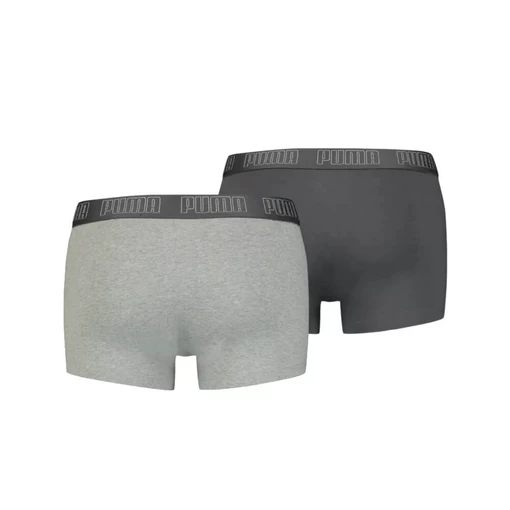 Білизна чоловіча Puma Basic Men's TRUNKS 2P сірого-чорного кольору