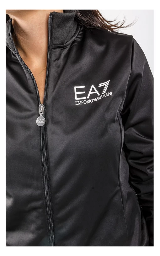 Спортивний костюм жіночий EA7 Emporio Armani Tuta Full Zip чорного кольору