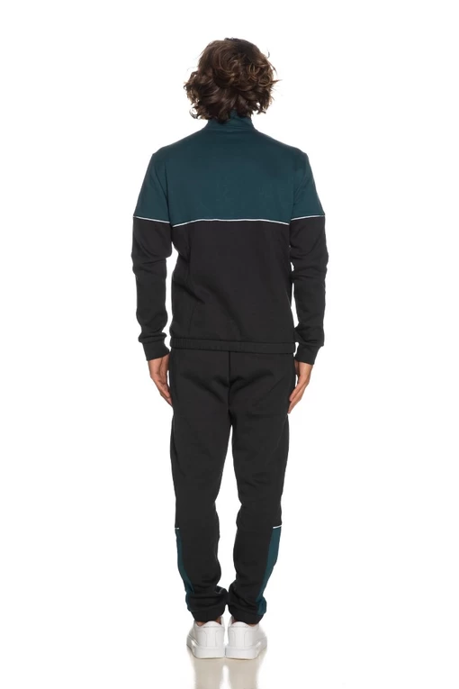 Спортивний костюм чоловічий EA7 Color Block Silver Brand бензинового кольору