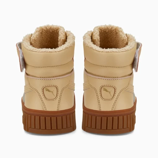 Кроссовки женские Puma Carina 2.0 Mid WTR сандалового цвета