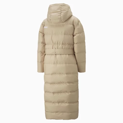 Пальто жіноче Puma Long Down Coat сандалового кольору