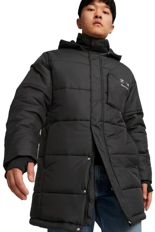 Куртка чоловіча Puma BMW MMS Life Winter Jacket чорного кольору