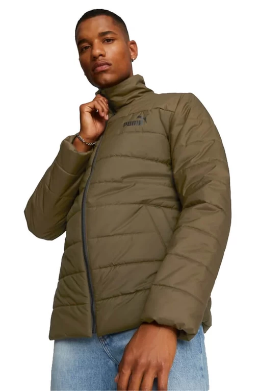 Куртка чоловіча Puma ESS+ Padded Jacket оливкового кольору